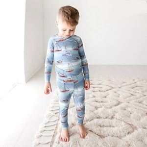 Posh Peanut Sail Boat Pajamas 6T